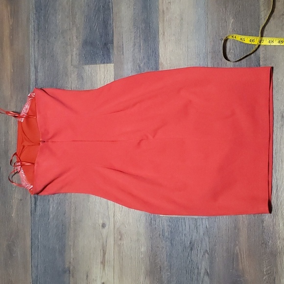 Cache orange gold strapless bodycon dress bling - Picture 7 of 7